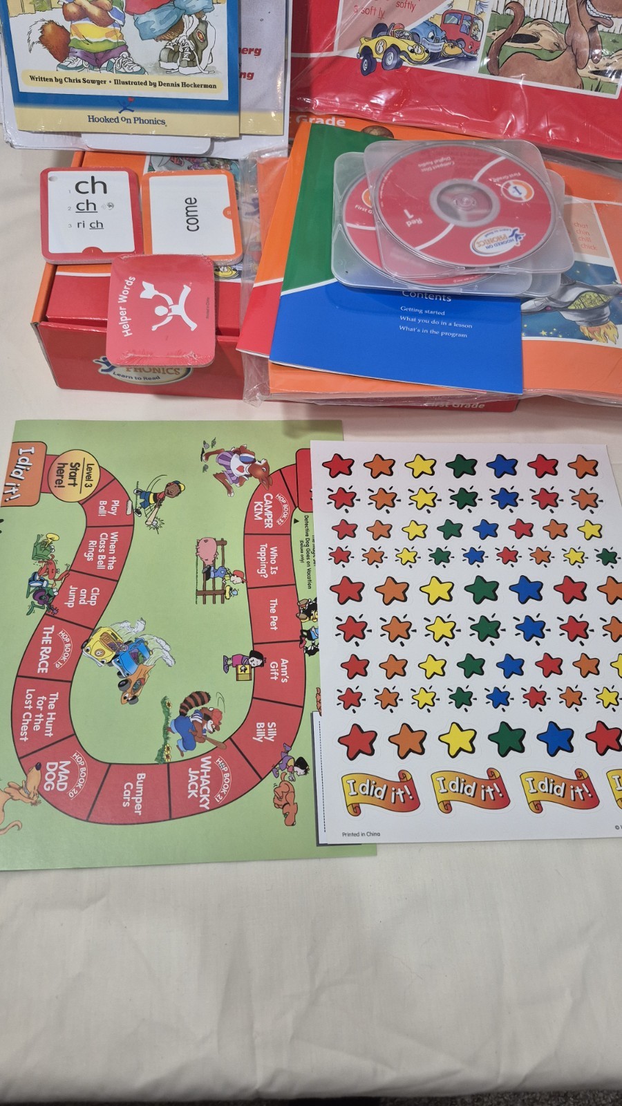 2005 Hooked On Phonics 1st Grade 2nd Grade HOP Learn to Read CDs for homeschool
