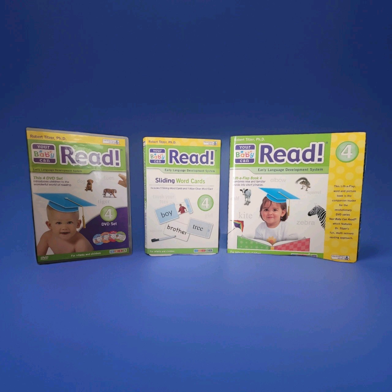 Your Baby Can Read Early Language Development System Flash Cards Book & CD Lot