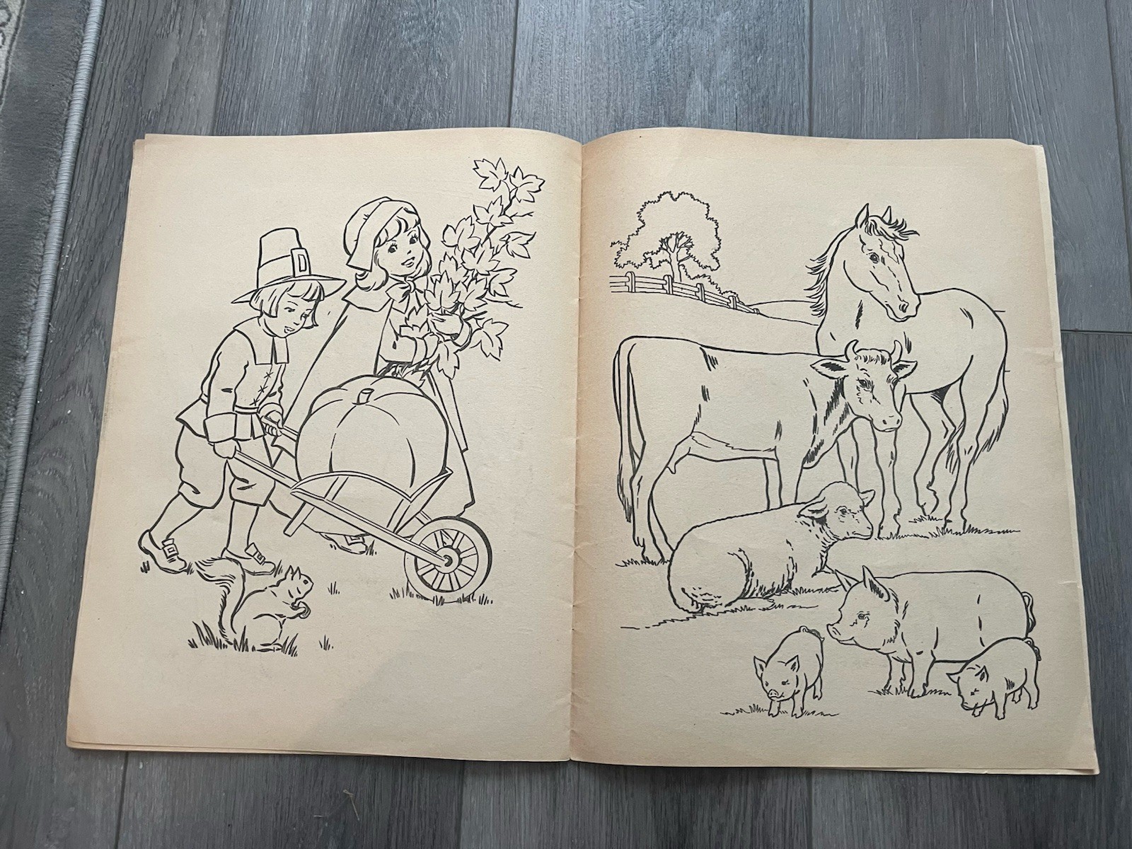 Vintage 1960s Little Wickers Coloring Book Rueben H Lilia Co