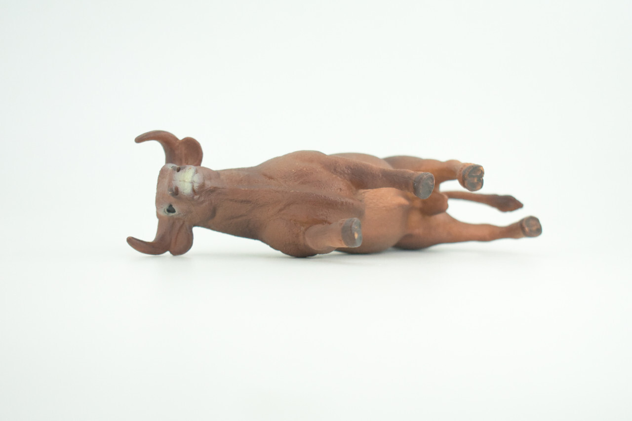 Spanish Fighting Bull Toy, Hand Painted Rubber Cow, 5 1/2 Inches CH936 BB206