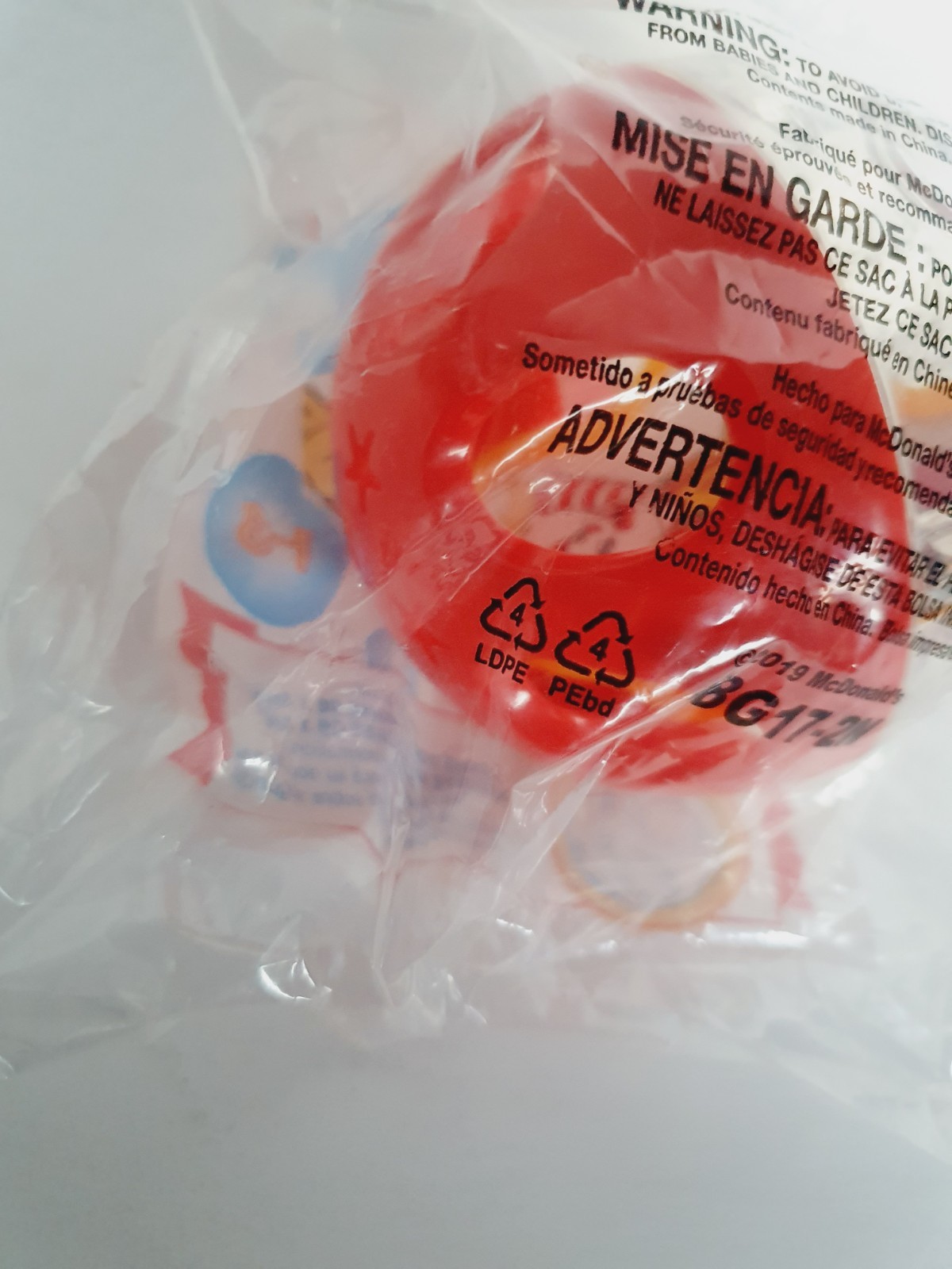 McDonald’s Ball Rattle 2019 Under 3 Toy Activity Happy Meal