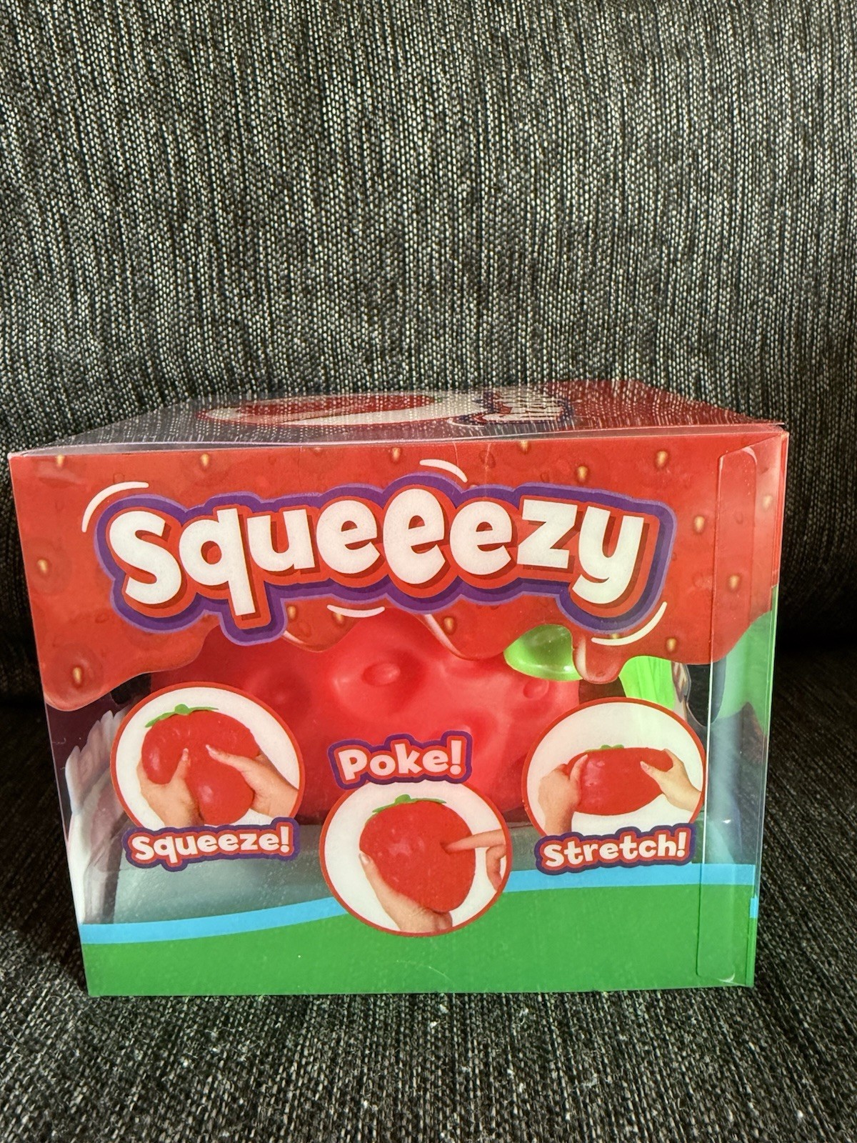 Sunny Days Jumbo Squeezy Strawberry Squishy Toy Stress Relief Sensory Fun