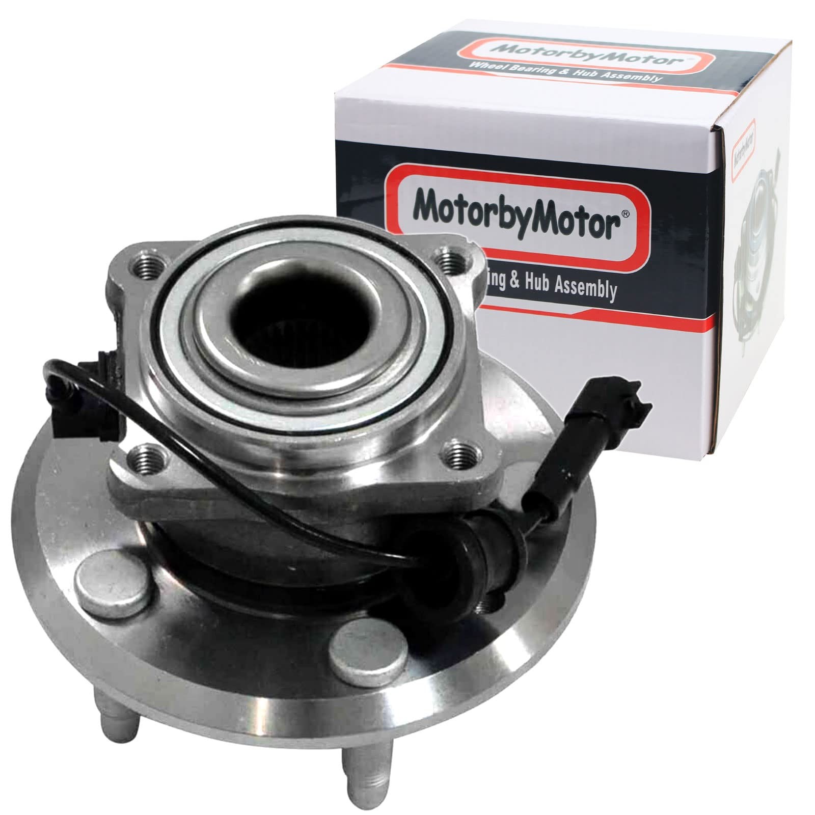 MotorbyMotor 512440 Rear Wheel Bearing and Hub Assembly with 5 Lugs 1pc