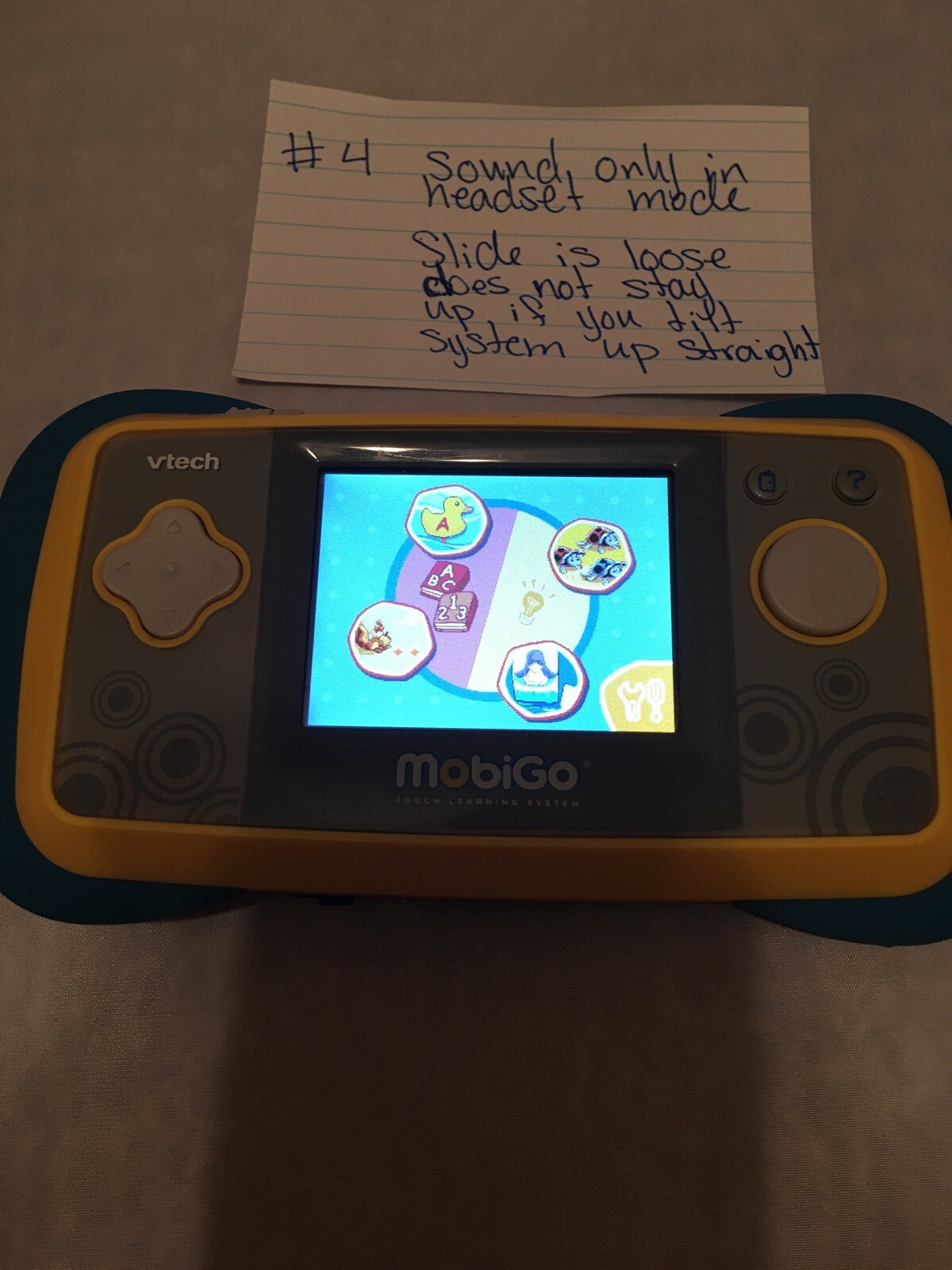 VTech MobiGo Touch Learning System Youth Educational #4 READ important
