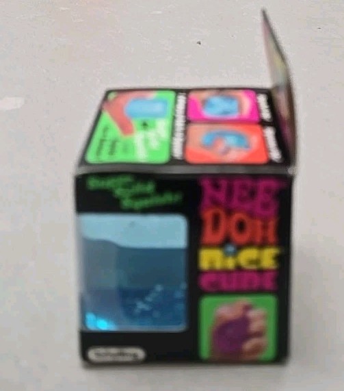 Nee Doh Nice Cube Blue Ice Super Solid Squish Authentic NEW