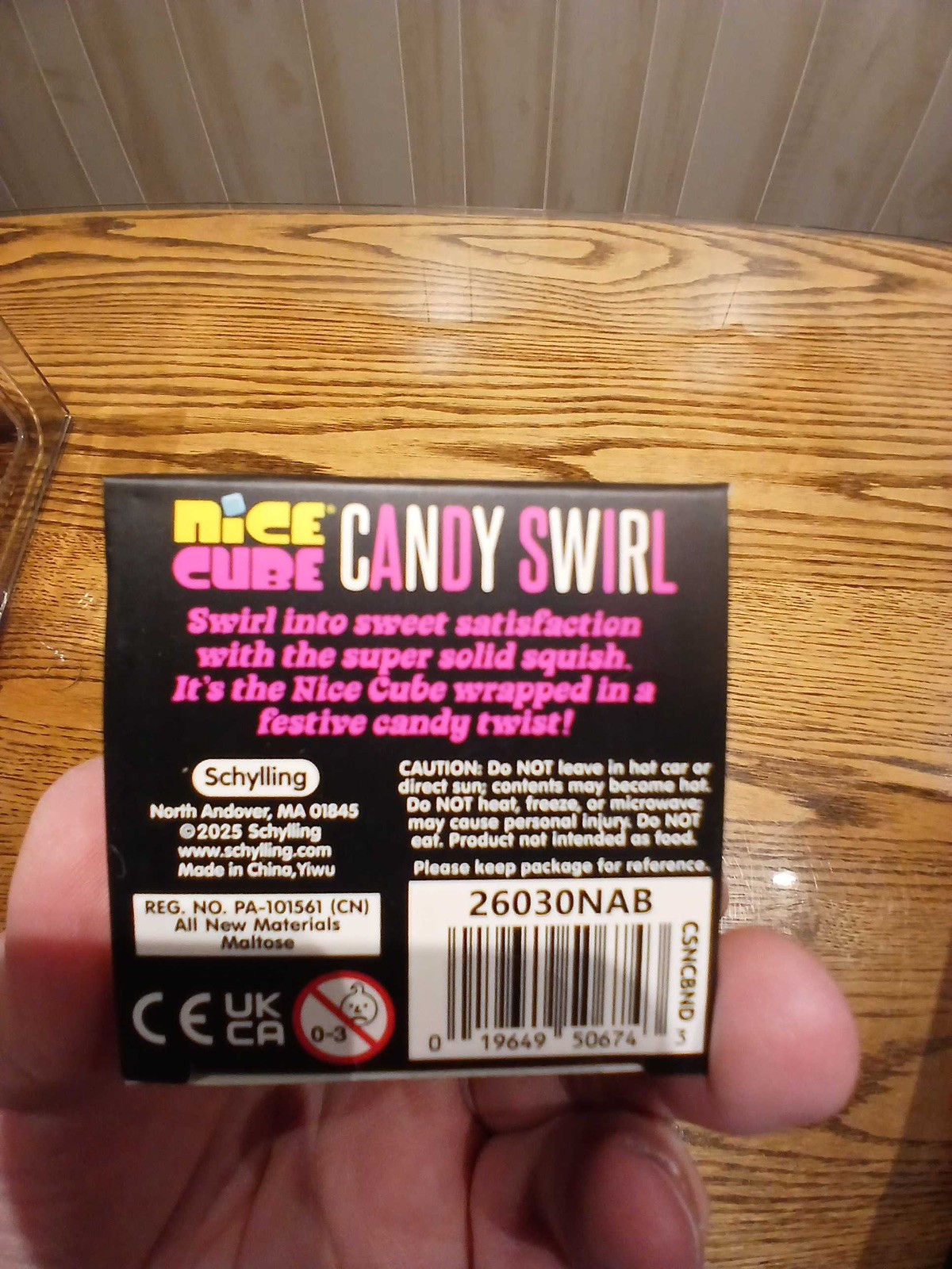 Authentic Needoh Candy Swirl Nice Cube PINK Christmas SCHYLLING HARD TO FIND