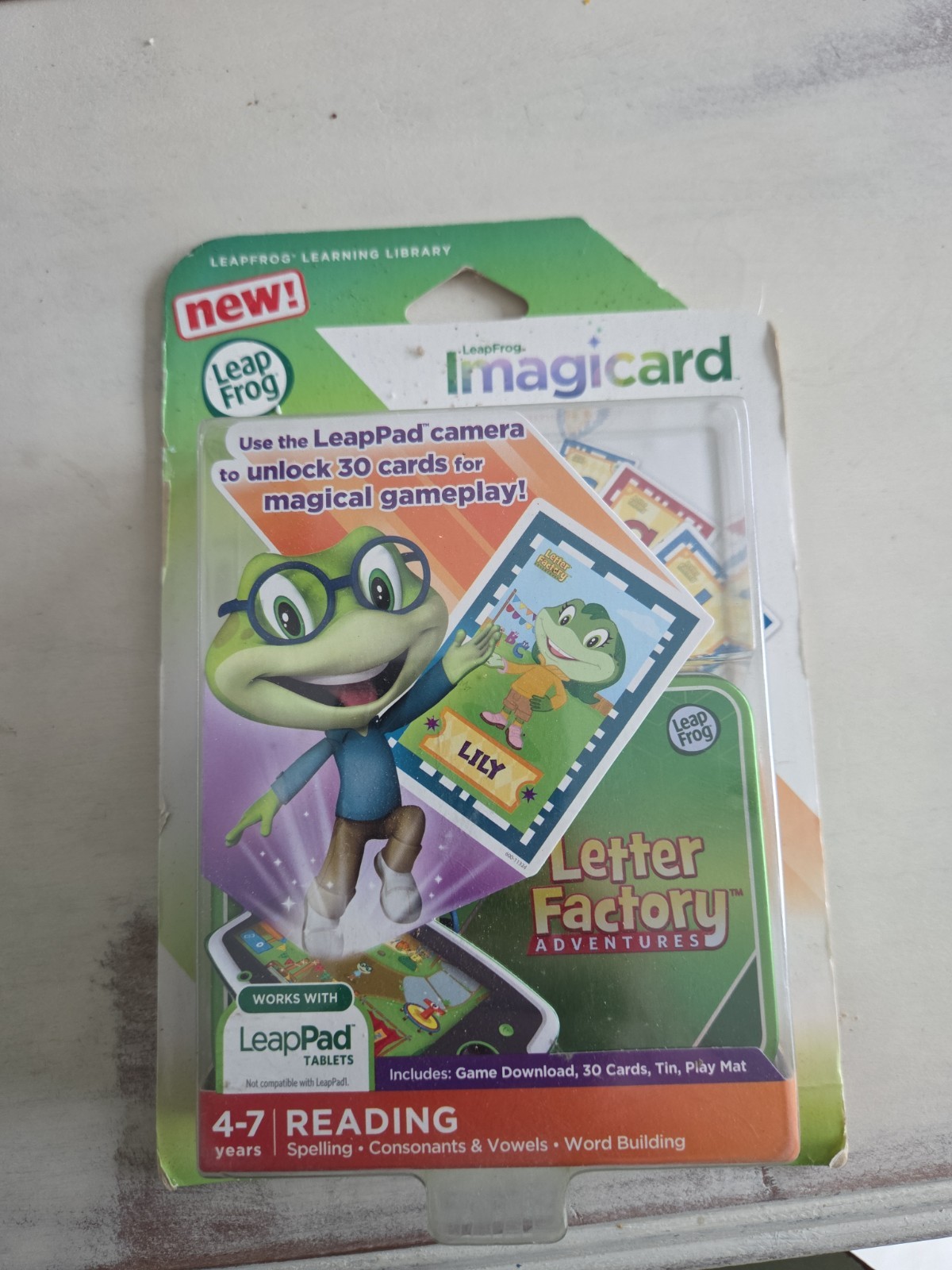 Leap Frog IMAGICARD LETTER FACTORY Digital Game Interactive Cards 4-7 YEARS
