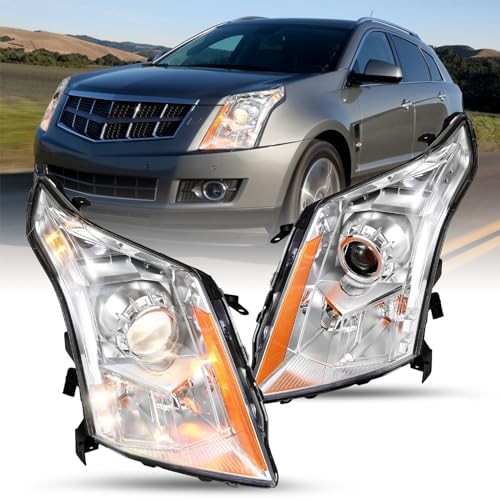 10-16 Cadillac SRX Halogen Headlight Assembly Pair Left Driver & Right Passenger