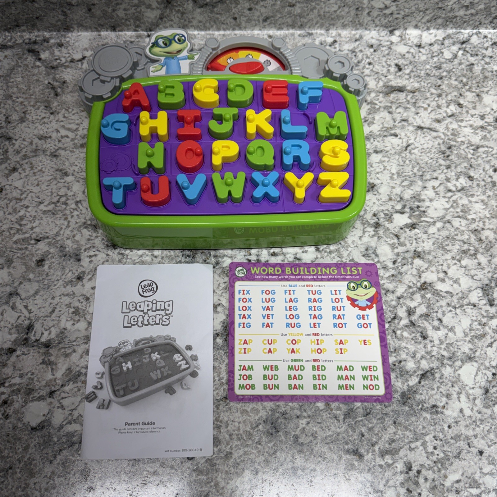 Leap Frog Leaping Letters ABC Alphabet Educational Race The Clock Game Complete