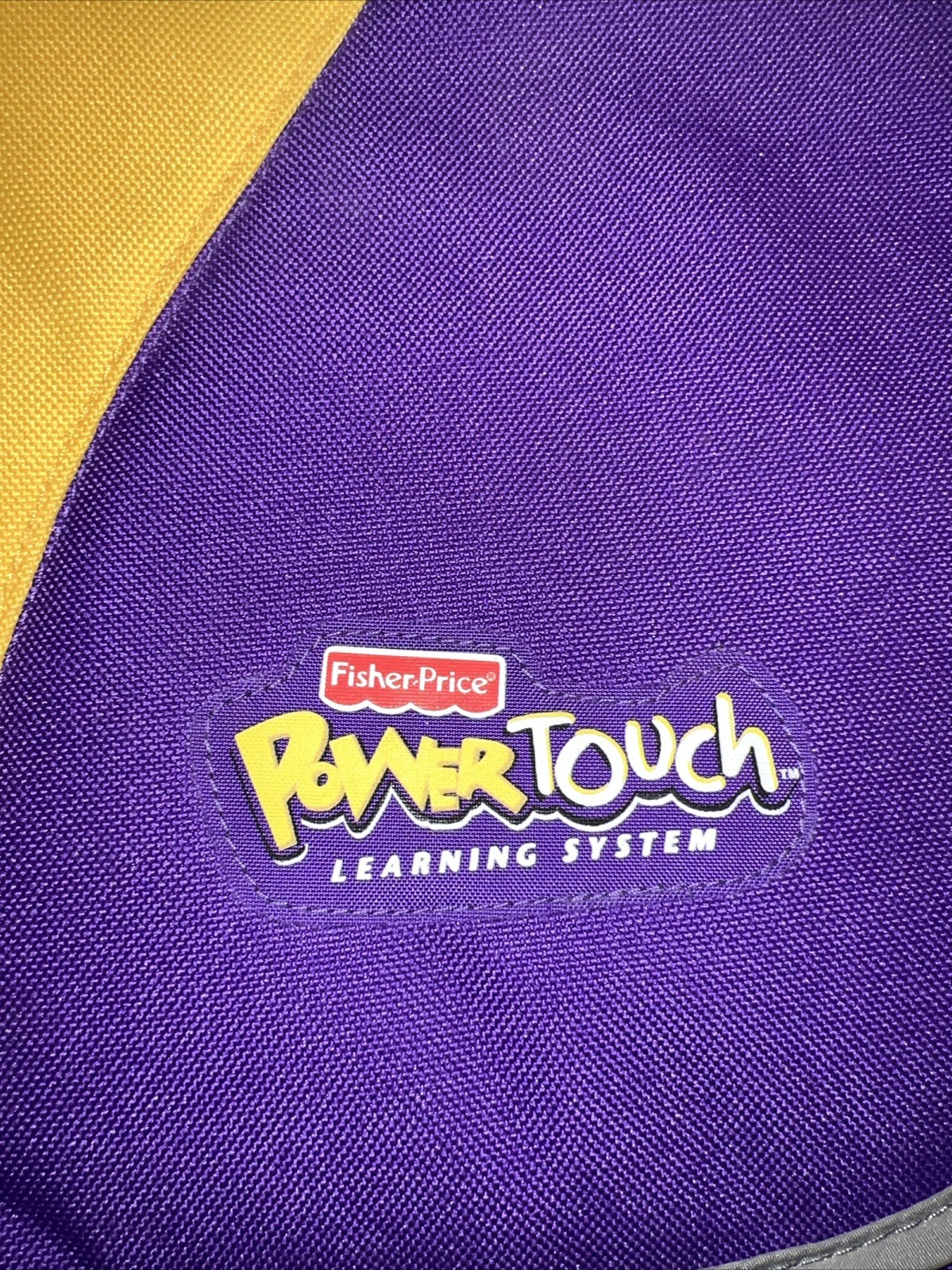 Fisher Price Power Touch Learning Systems BACK PACK, Purple/Yellow, Adj Straps