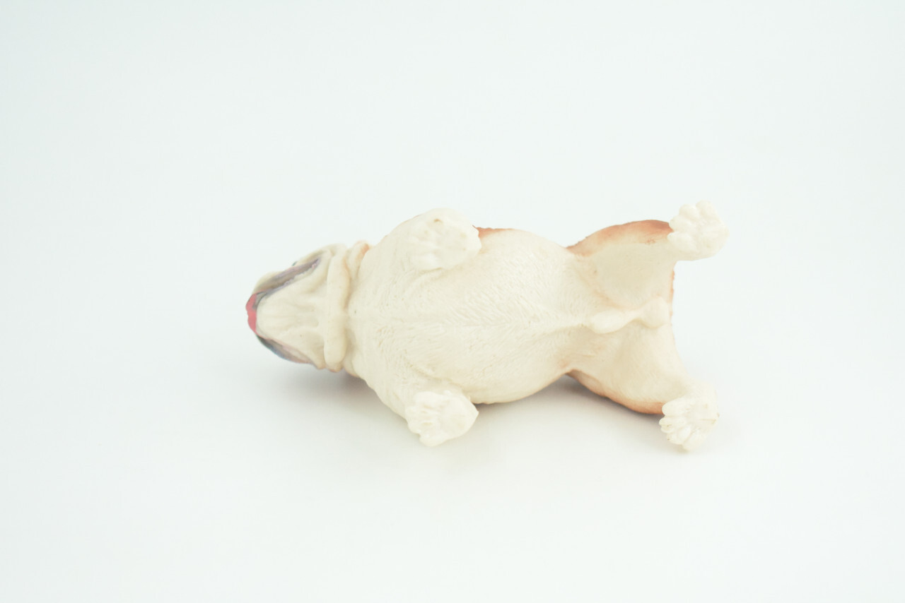 English Bulldog Toy, Realistic Hand Painted Rubber Model, 5 Inches CH844 BB197