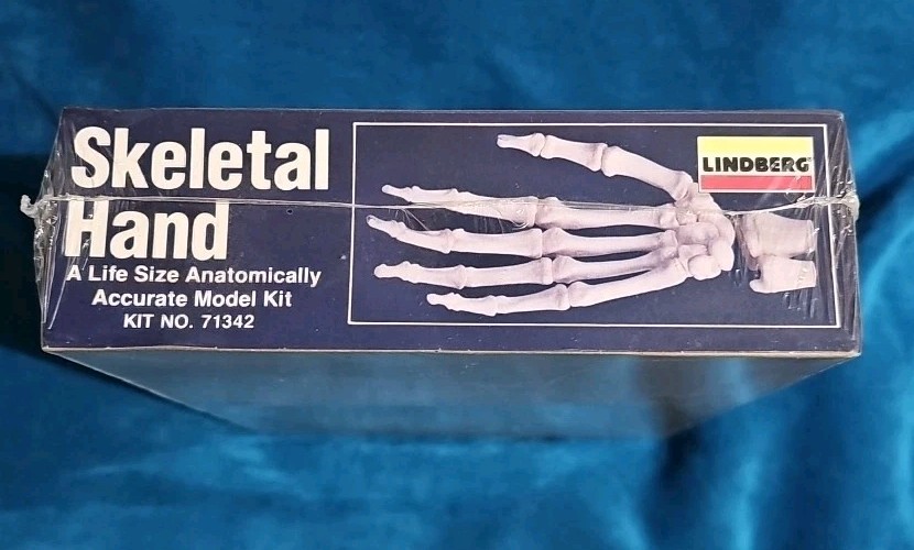 1991 Lindberg Skeletal Hand Life Size Model Kit Prop Or Educational NEW SEALED