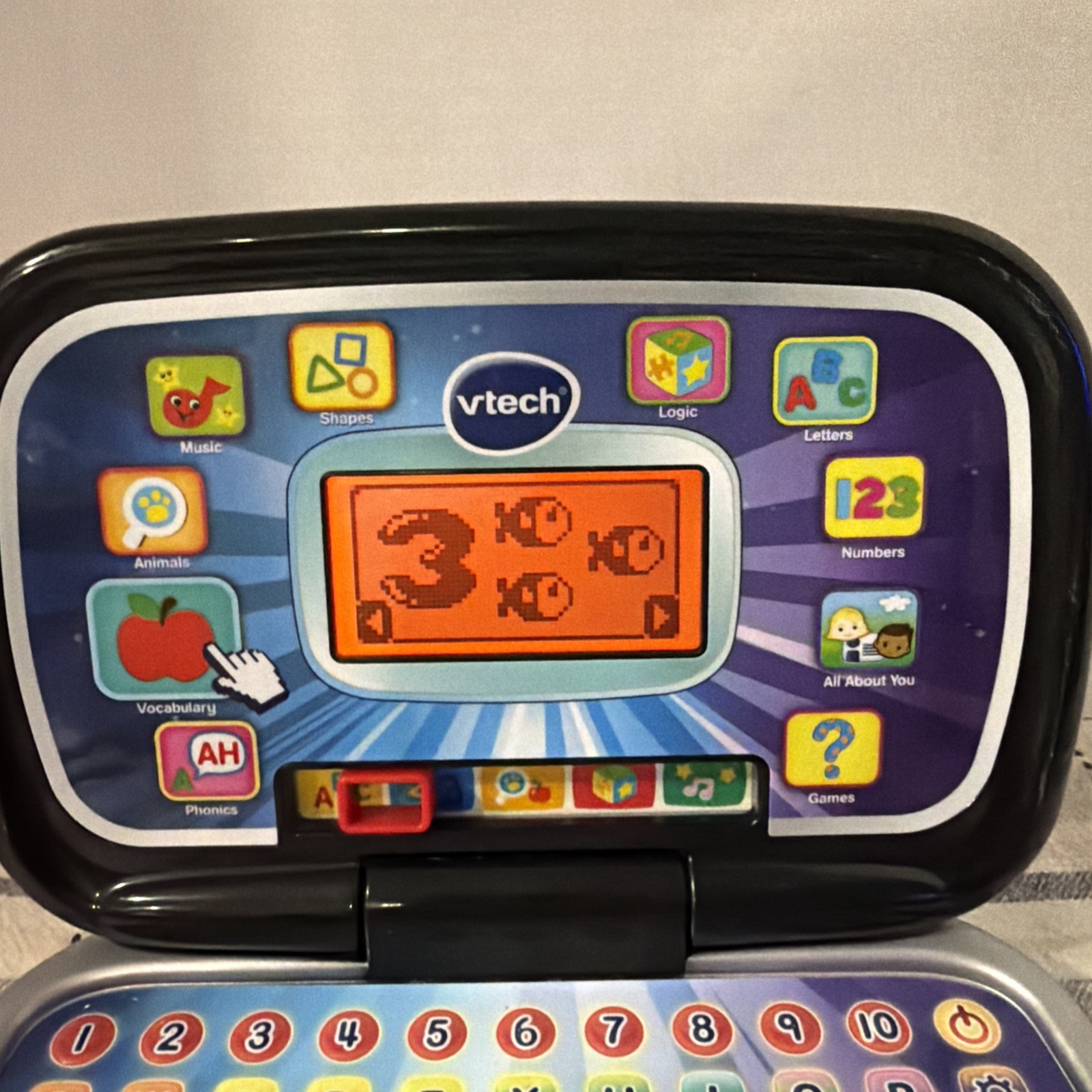 VTech Tote & Go Laptop Educational Toy – Blue/Silver Preschool Learning STEM ABC
