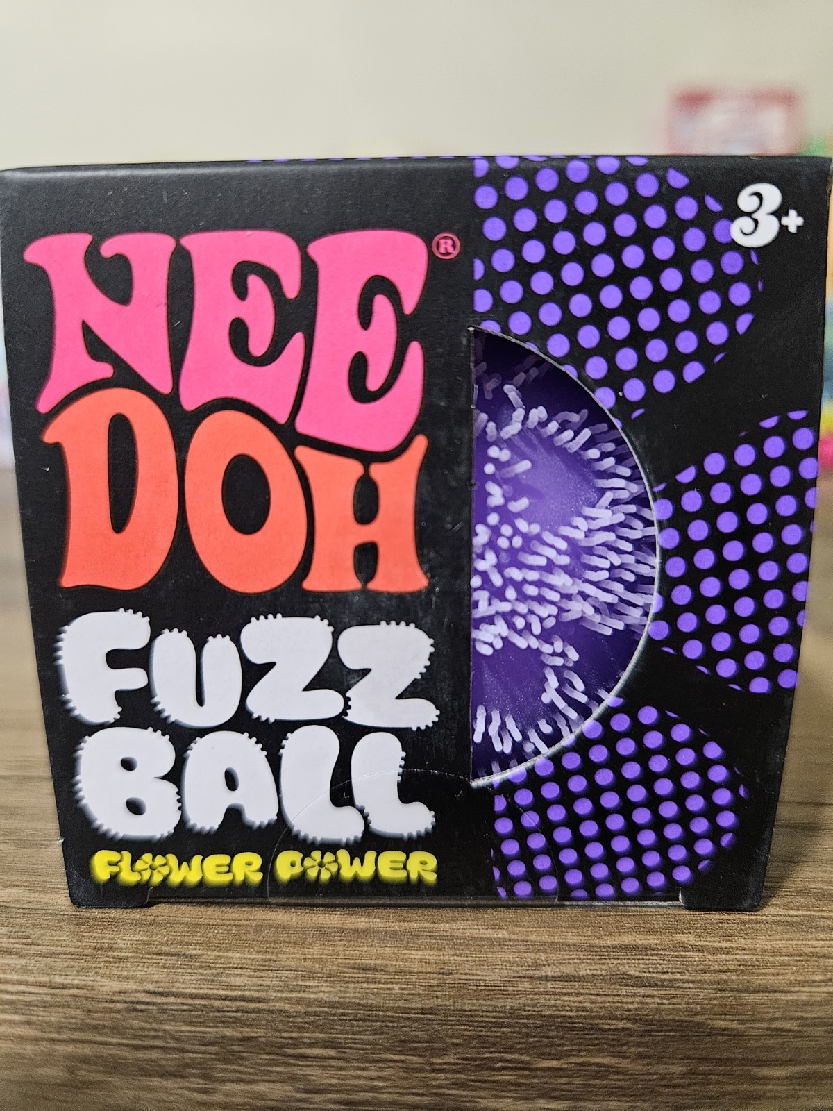 PURPLE Needoh FUZZ BALL Flower Power Nee Doh NEE-DOH Fuzzball 100% AUTHENTIC 🔥