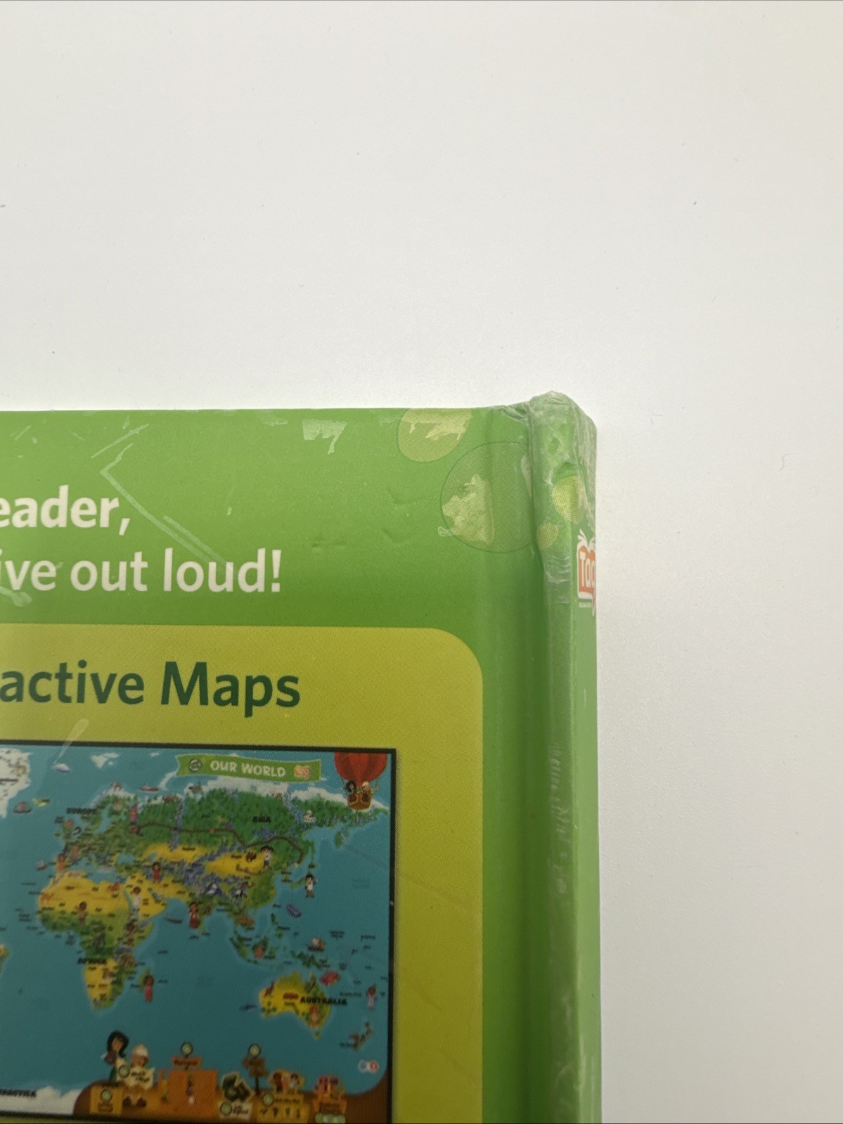 Leapfrog Tag Reading System 8 Books Green & Clear Case – Cars UP Spiderman Pixar