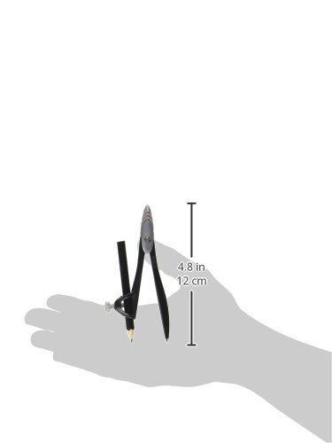 Maped Study Metal Compass with Universal Holder in 2 Count (Pack of 1), Black