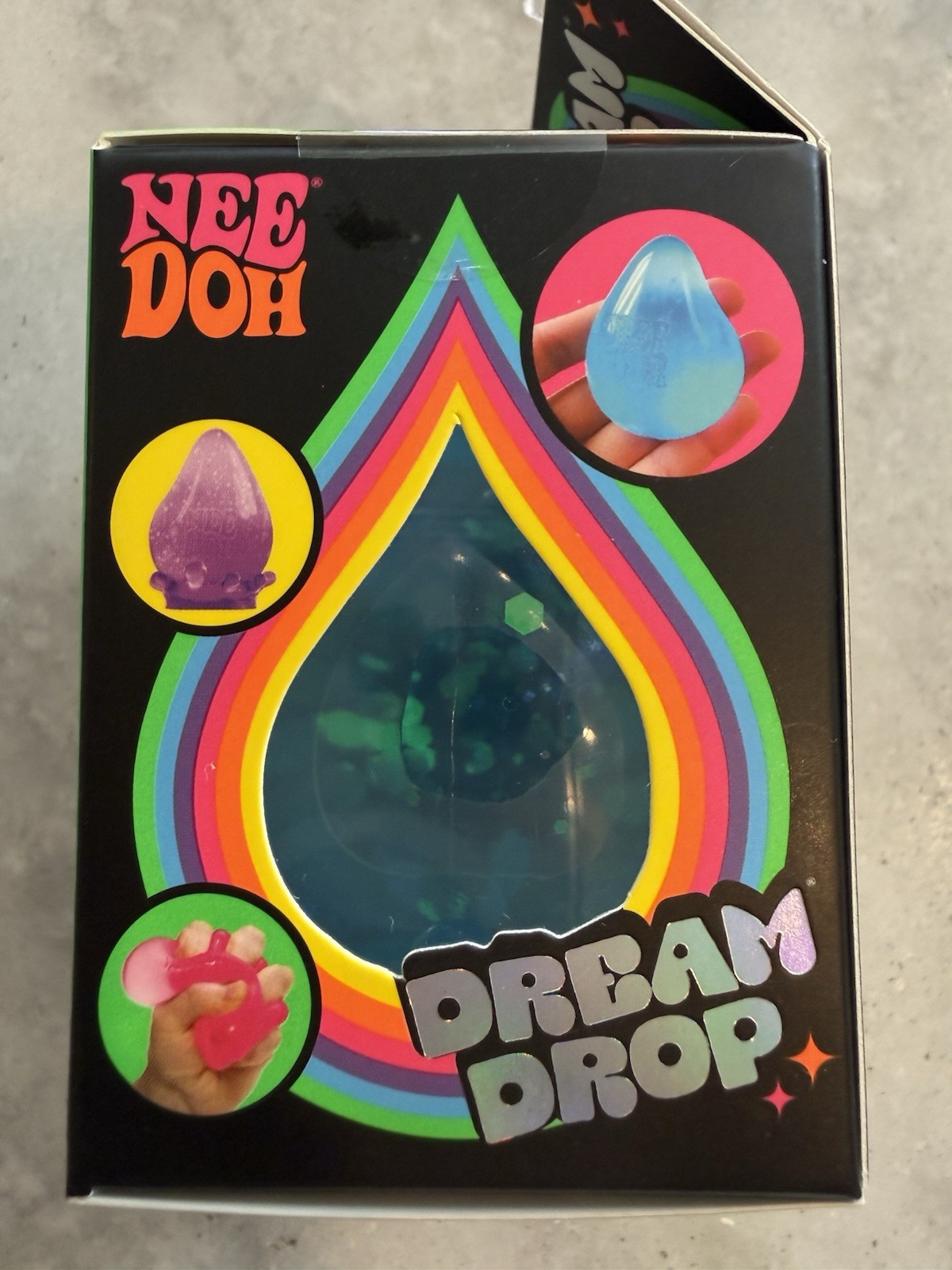 NeeDoh Dream Drop Squish Squeeze Toy 3+ Age 3-4 Years Blue 26100NAB
