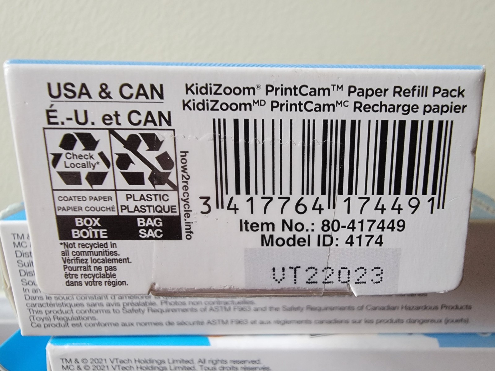 VTech KidiZoom PrintCam Paper Refill Packs – 4 Packs of 5 Rolls (20 Rolls total)