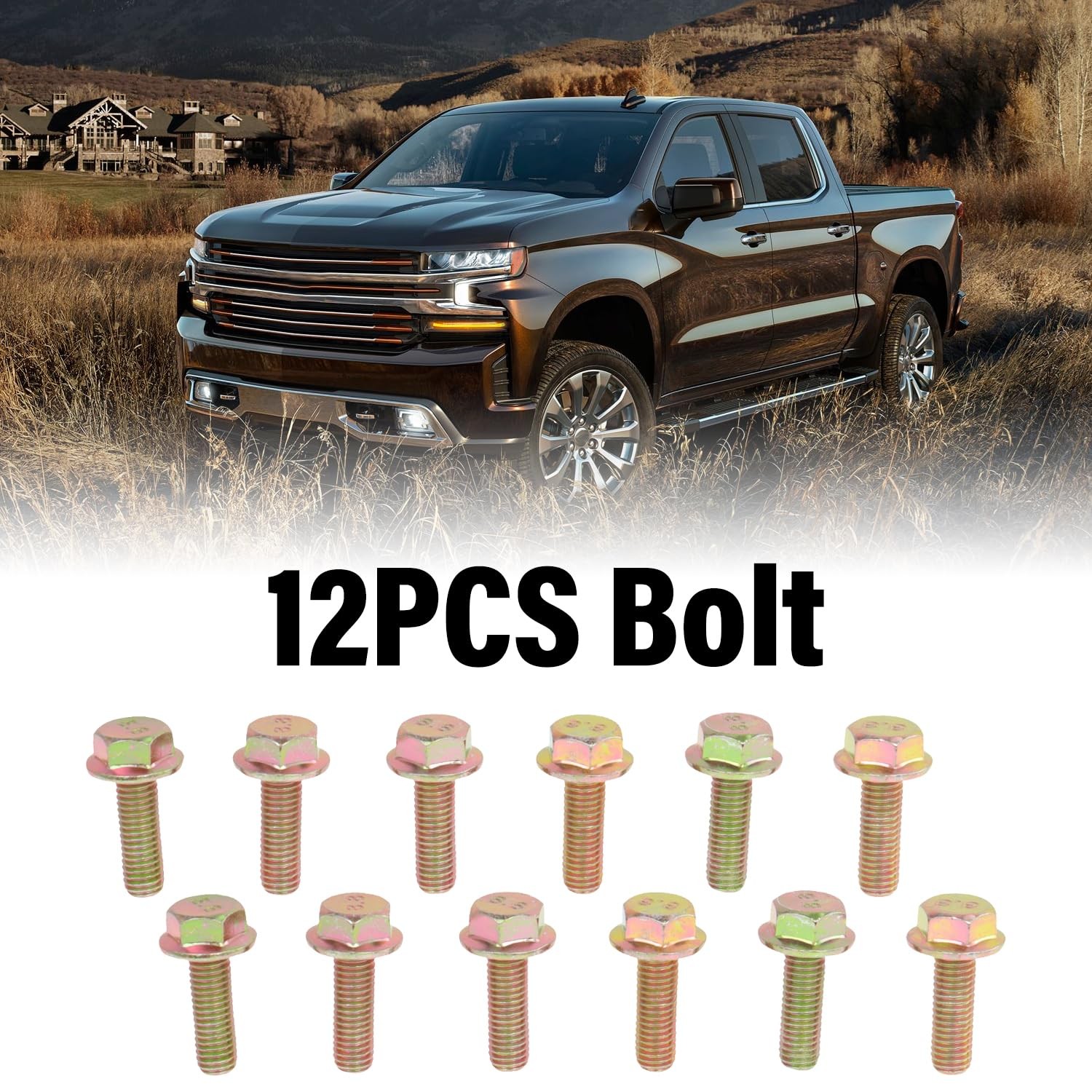 LS MLS Exhaust Manifold Header Gasket Bolts Kit Compatible with Chevy Silverado