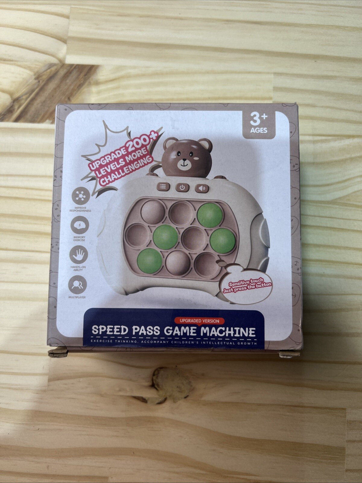 Speed Pass Game Machine – Push Fidget Sensory Toy Cute Rabbit Whack A Mole -Pink