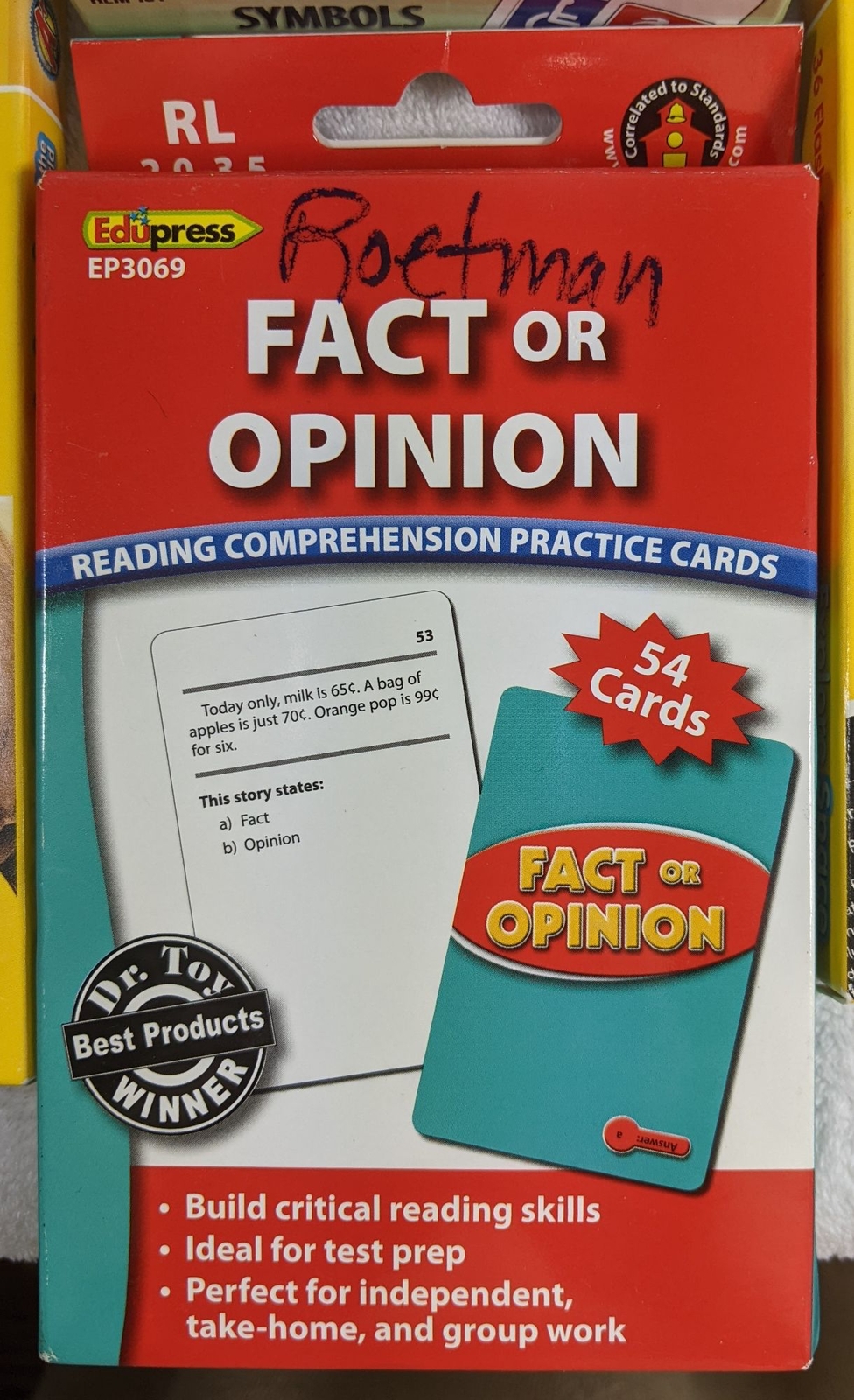 Elementary School Level Flashcard Sets Boxes Games Science Grammar Lot of 12