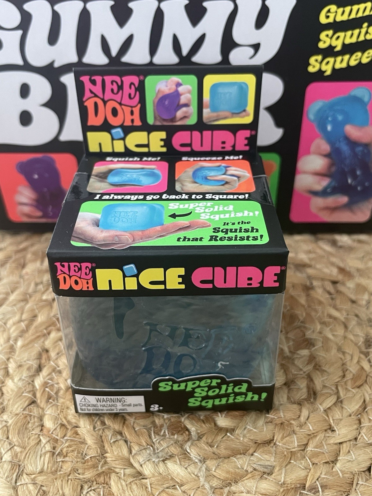 🔥NeeDoh Nice Cube – Super Solid Squish! (Blue)- AUTHENTIC-Original Size-NEW 👀