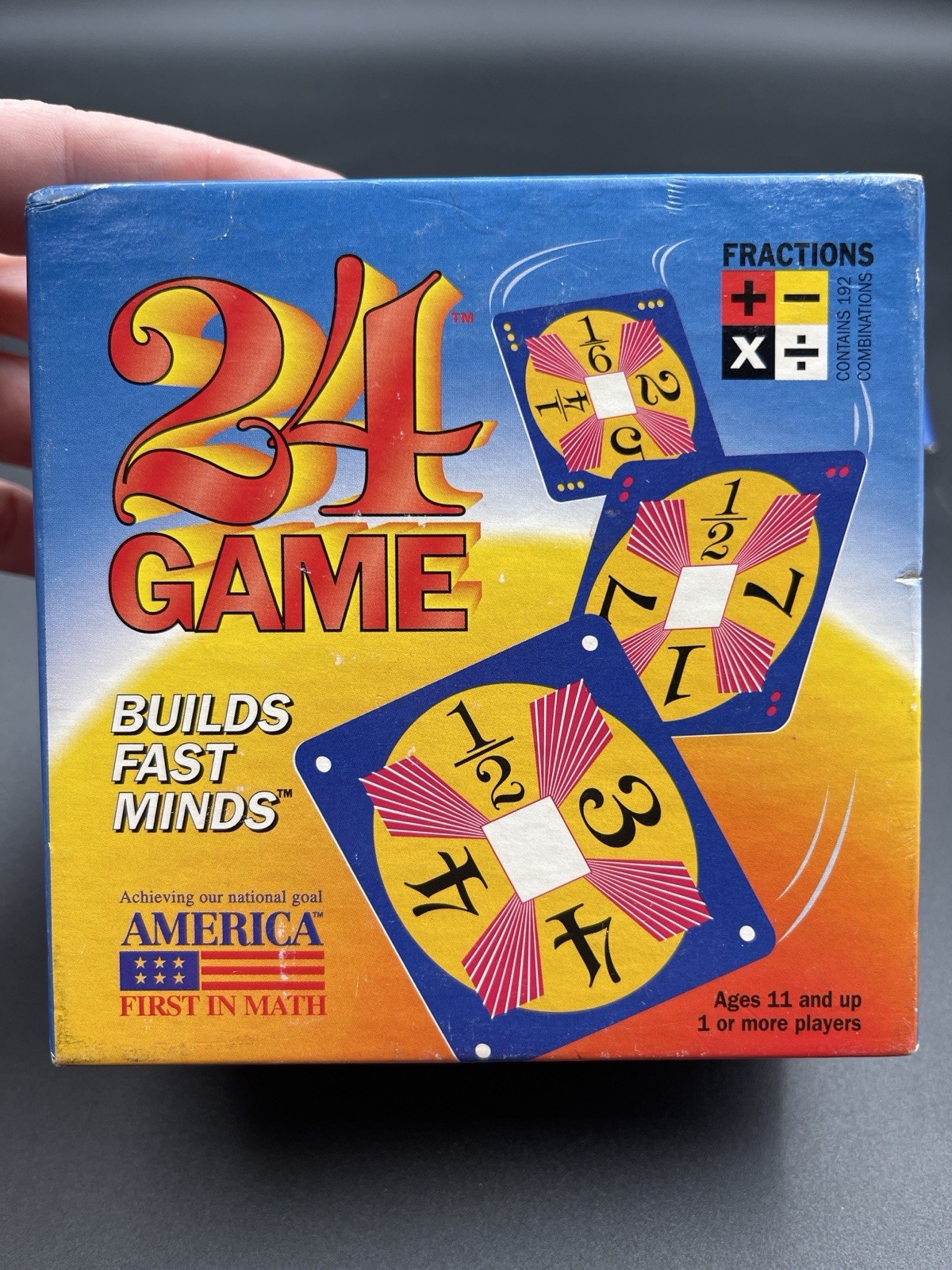 24 Game Fractions Card Game 1991 Suntex Standard Edition Complete 1084