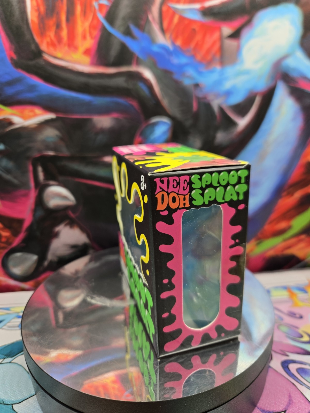 Nee Doh Sploot Splat Tactile Squeeze Toy, Blue Squish, & Stretch Fidget NEEDOH