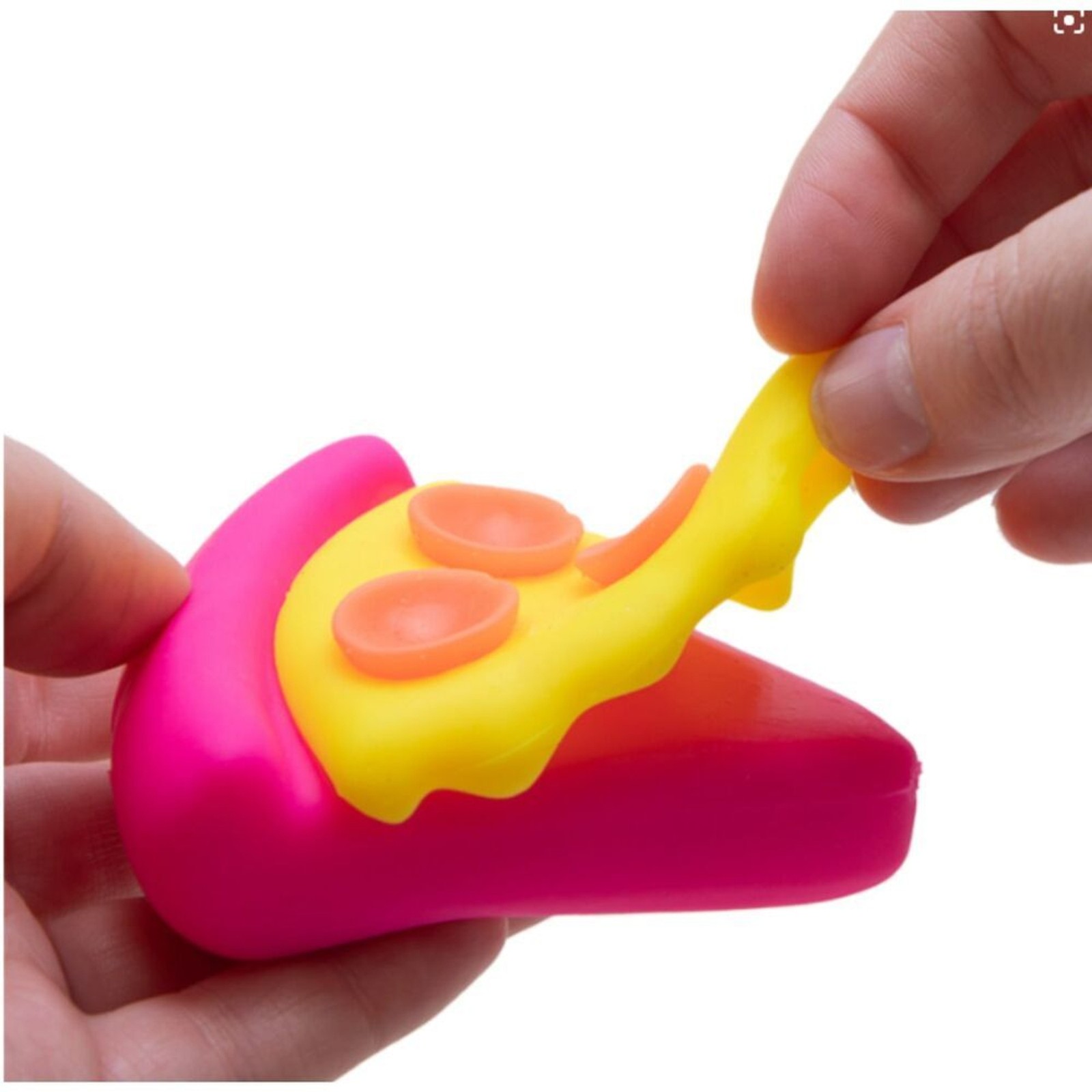 NeeDoh Orange, Yellow & Pink Squeezza Pizza Nee Doh Squishy Sensory Fidget Toy