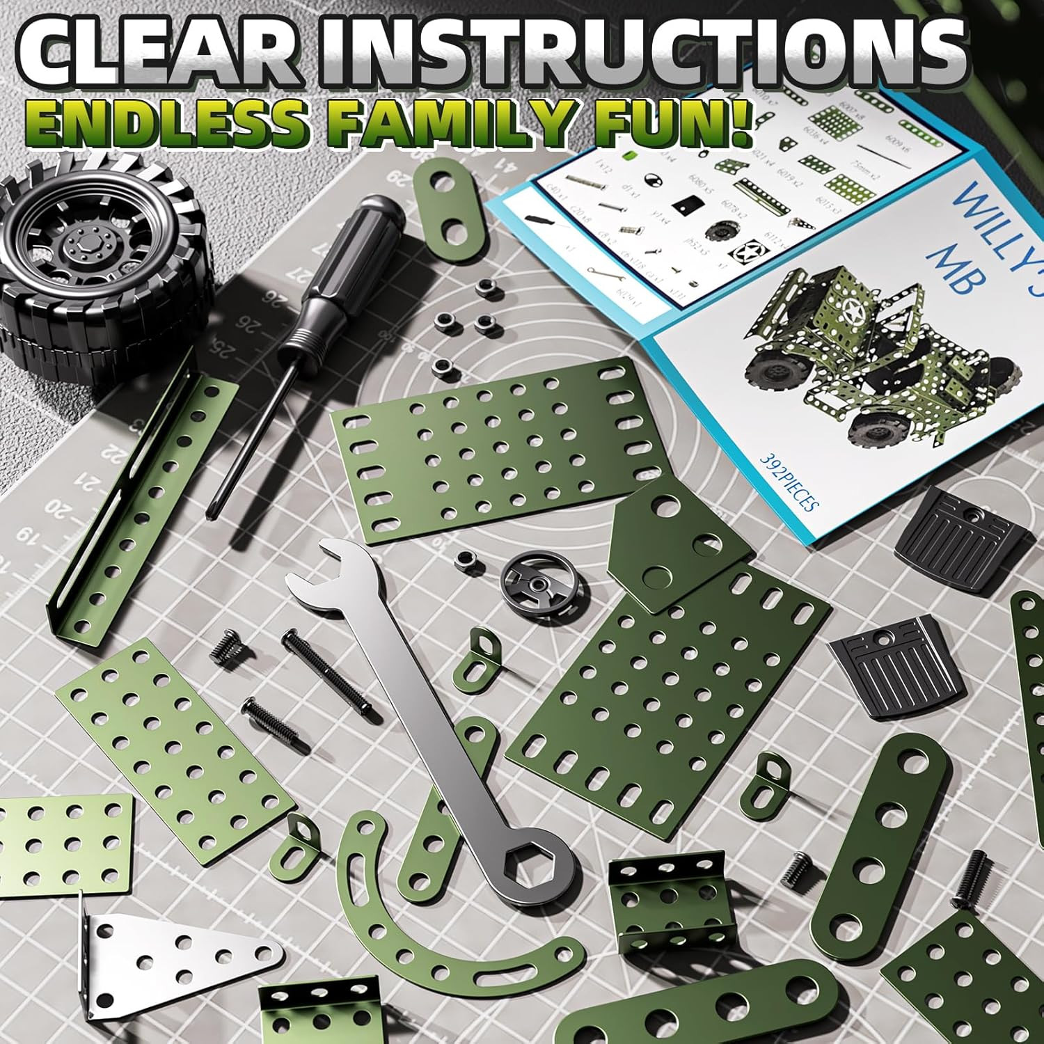Metal Model Truck Kits – STEM Projects for Kids Ages 8-12, Assembly Educational