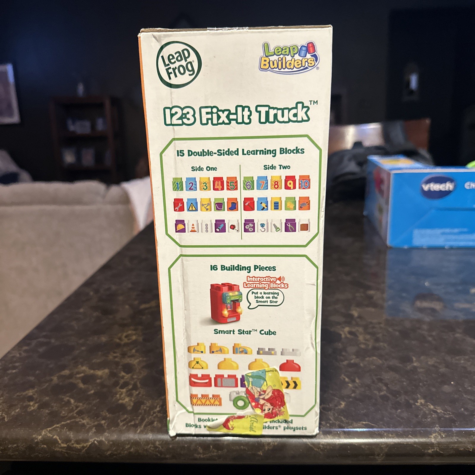 LeapFrog LeapBuilders 123 FIX-IT TRUCK 100+ Phrases Sounds Blocks & Cubes *NEW*