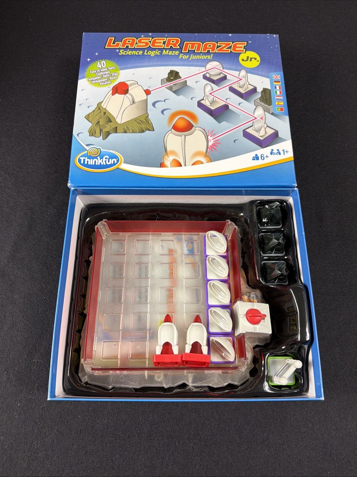 Lazer Maze Jr Science Logic Game Thinkfun Juniors STEM Toy Complete Creative Kid