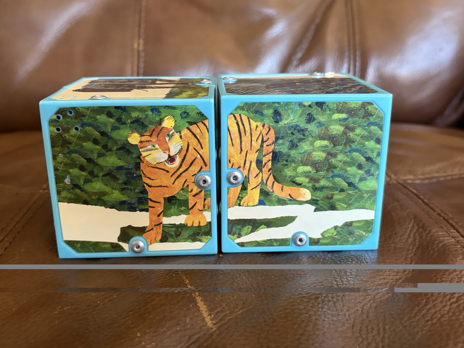 ERIC CARLE Wild Animals Magic Sound Blocks Matching Game Tested Works