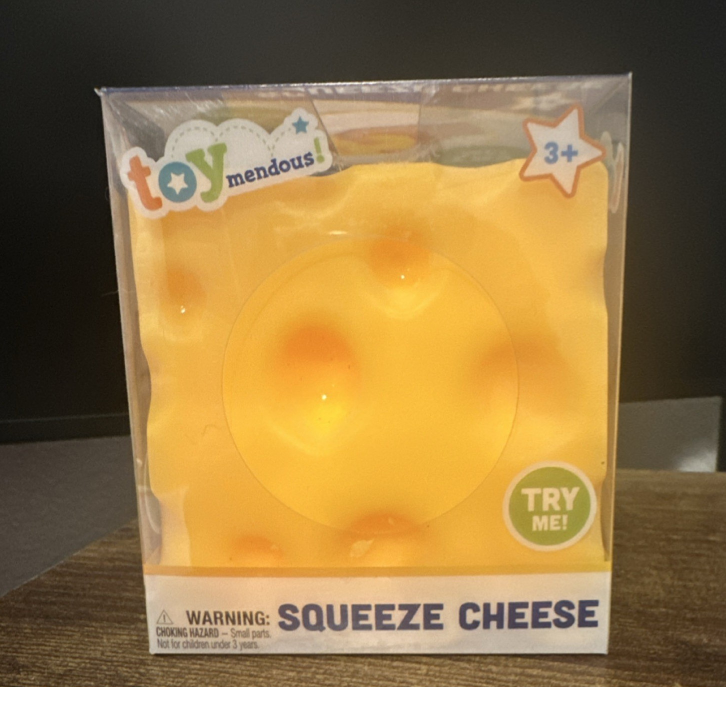 Toymendous Squeeze Cheese Tactile Squeeze Toy Yellow 3-7 Years 2025