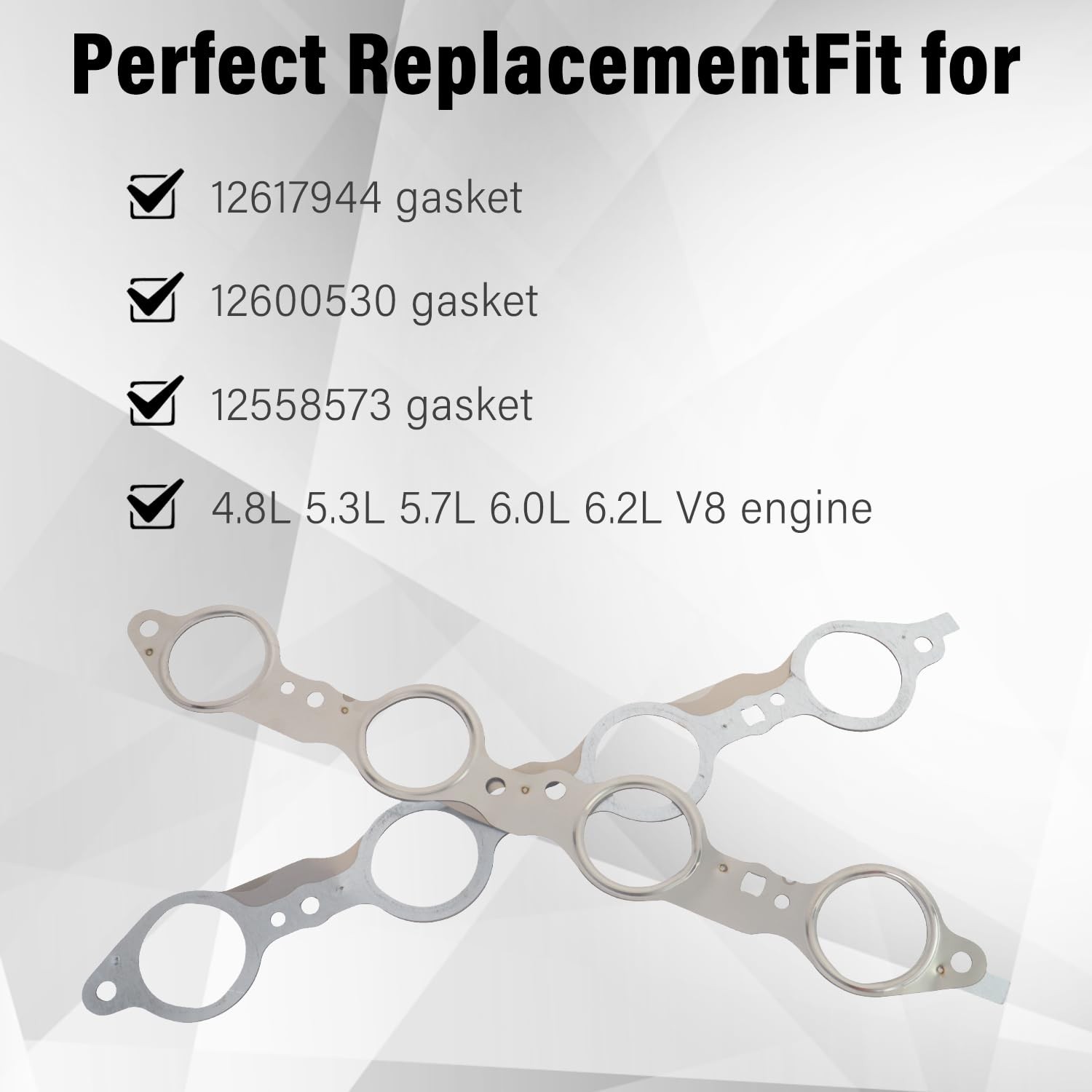 LS MLS Exhaust Manifold Header Gasket Bolts Kit Compatible with Chevy Silverado
