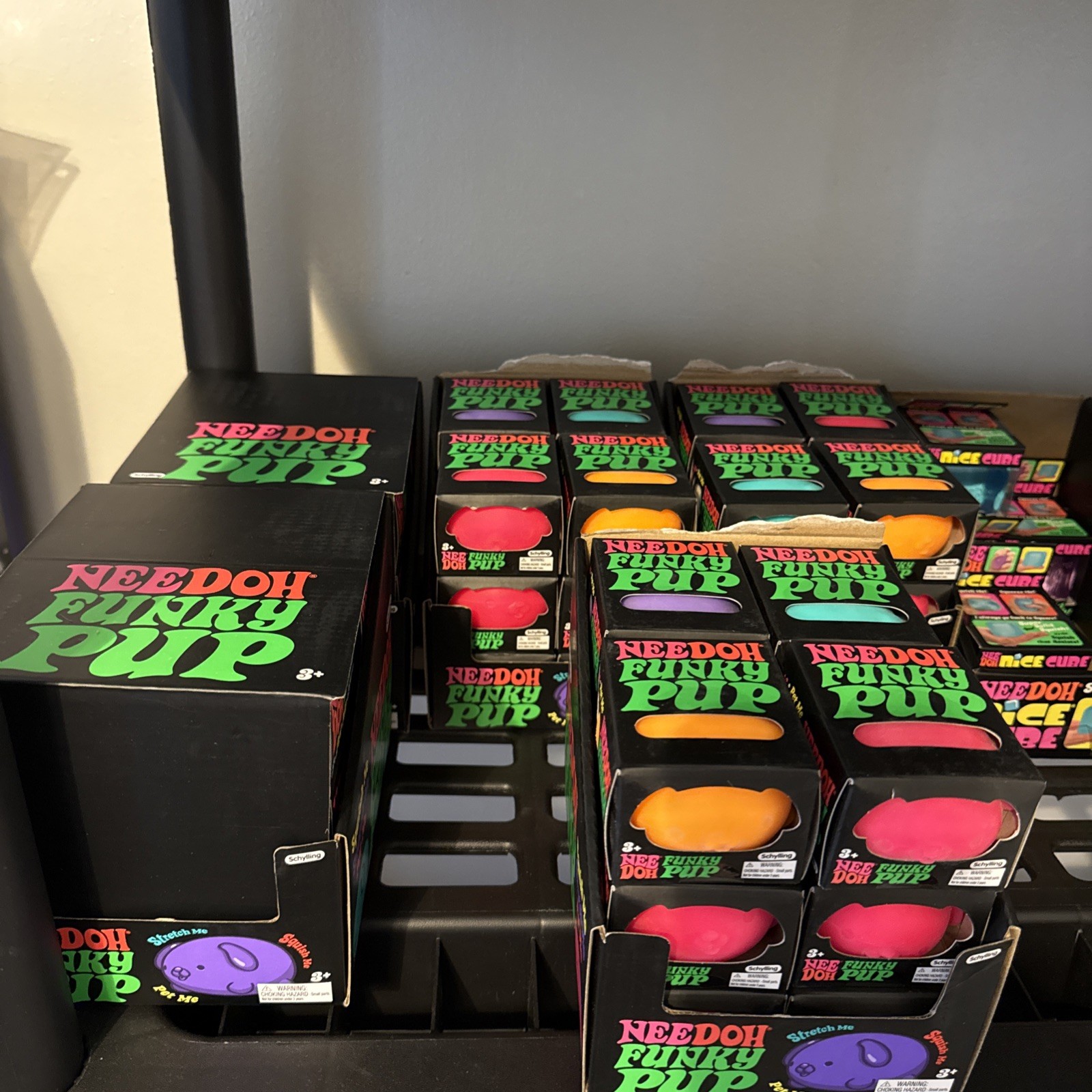 NeeDoh FUNKY PUP Lot Of 60 W/display boxes. 100% Authentic. Same day ship