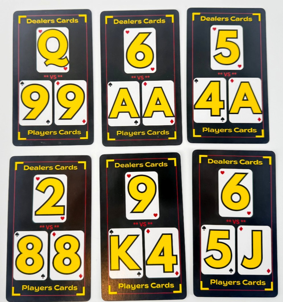 Blackjack Basic Strategy Flashcards for Beginners Casino Game Learning Cards NEW