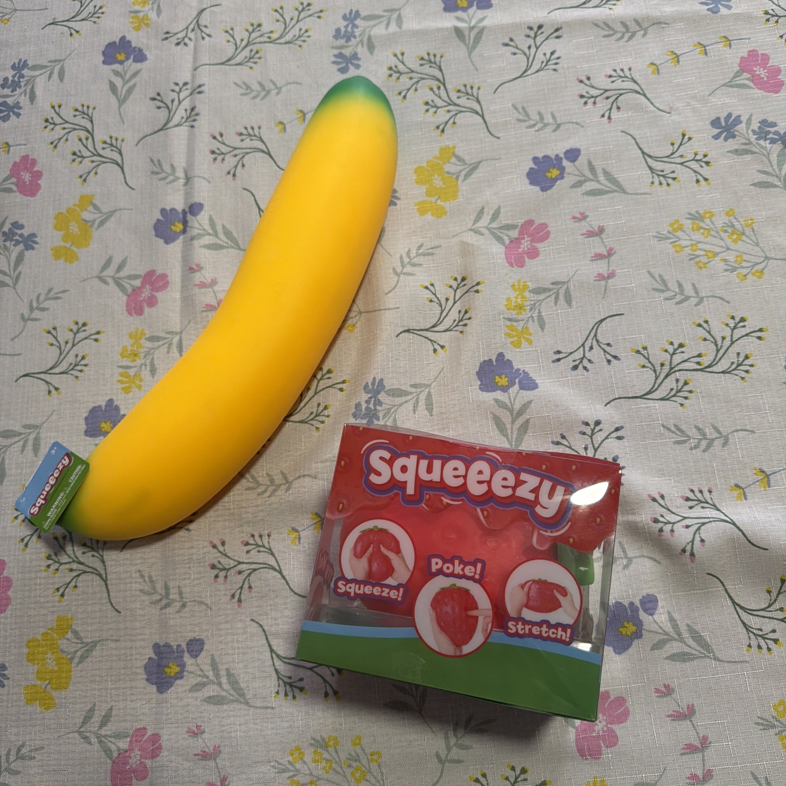 NEW Sunny Days Jumbo Squishy Set- Strawberry and Banana Pack- Viral Toys