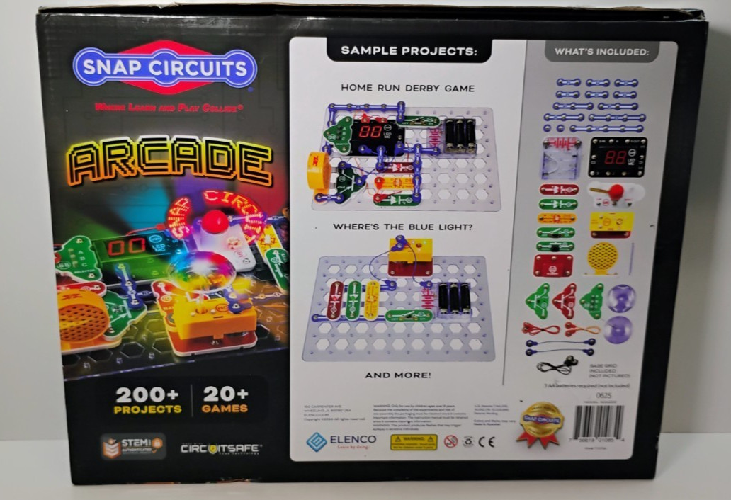 Elenco Snap Circuits Arcade 200+ Projects Programmable NEW UNUSED Open Box STEM