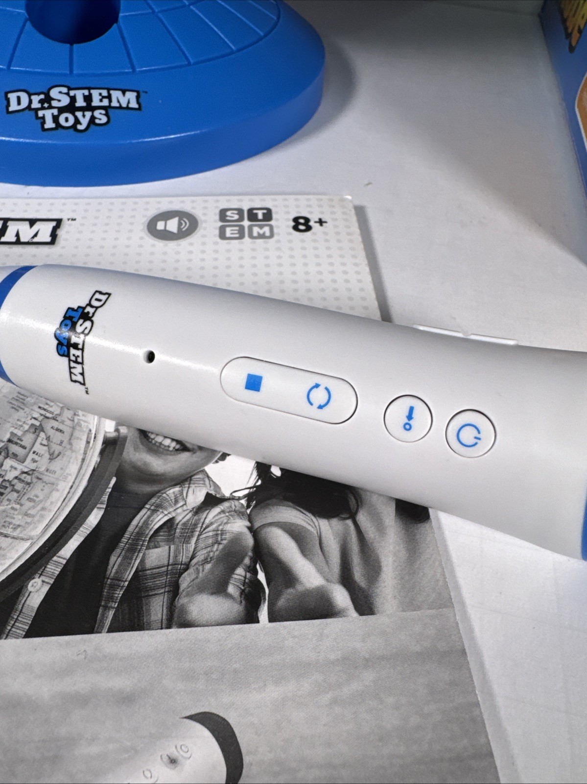 Dr. STEM Toys Talking 9” World Globe with Interactive Stylus Pen & Stand Ages 6+