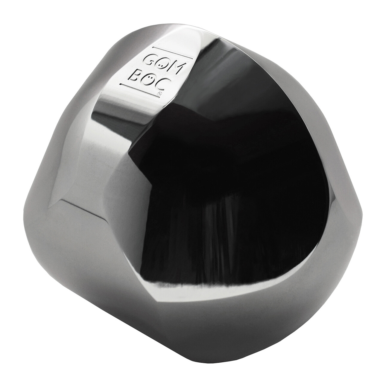 Polished Aluminium Gomboc, self-righting shape, unique gift