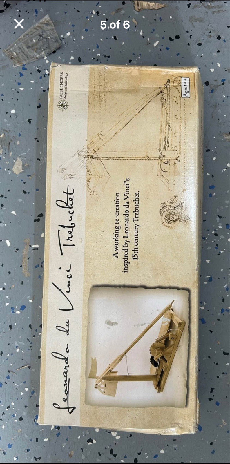 Leonardo da Vinci Catapult Toy Wooden Model Building Kit Age 14+ Pathfinders NEW