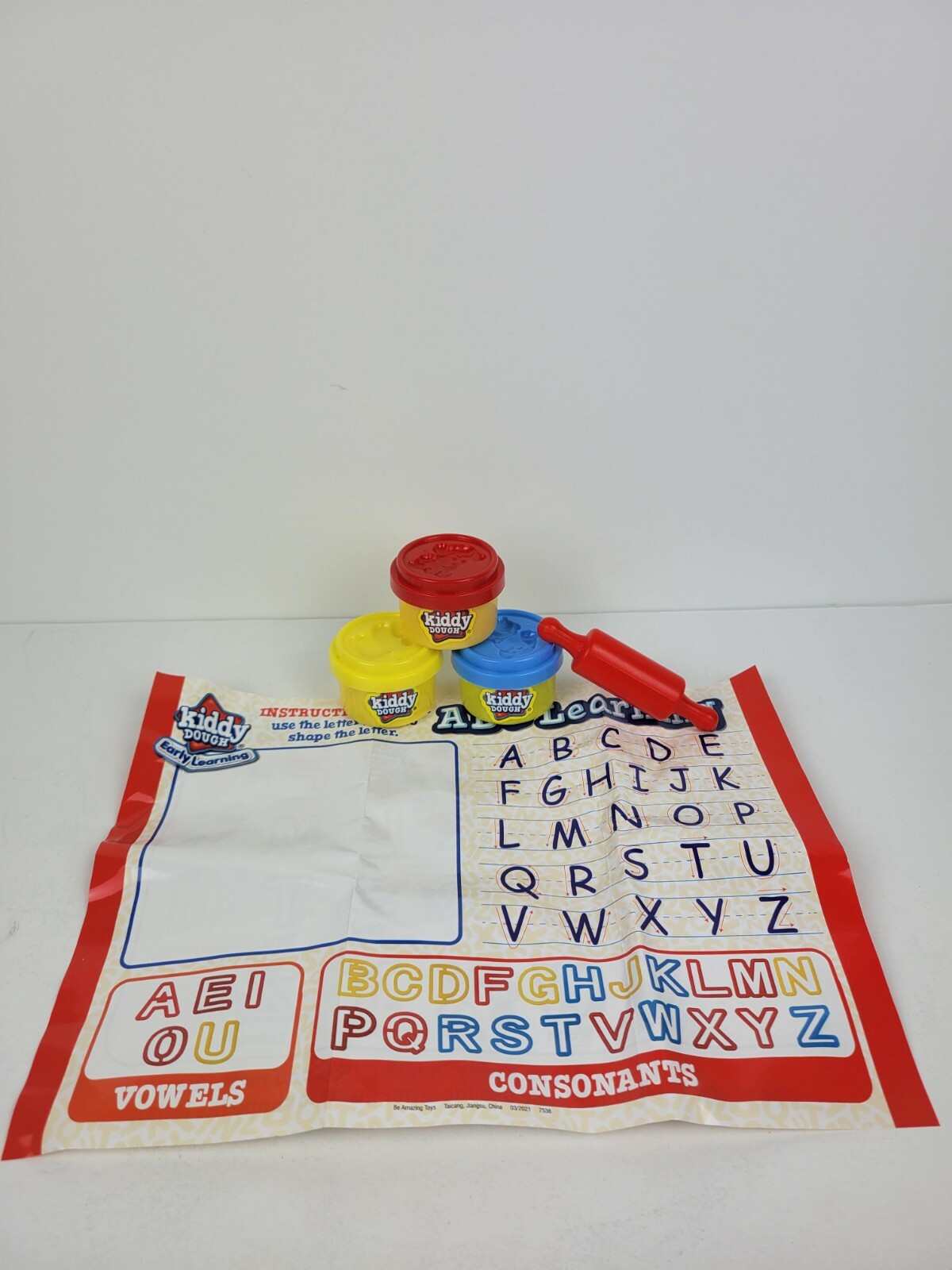 Kiddy Dough Early Learning ABC Learning Activity Mat and More New