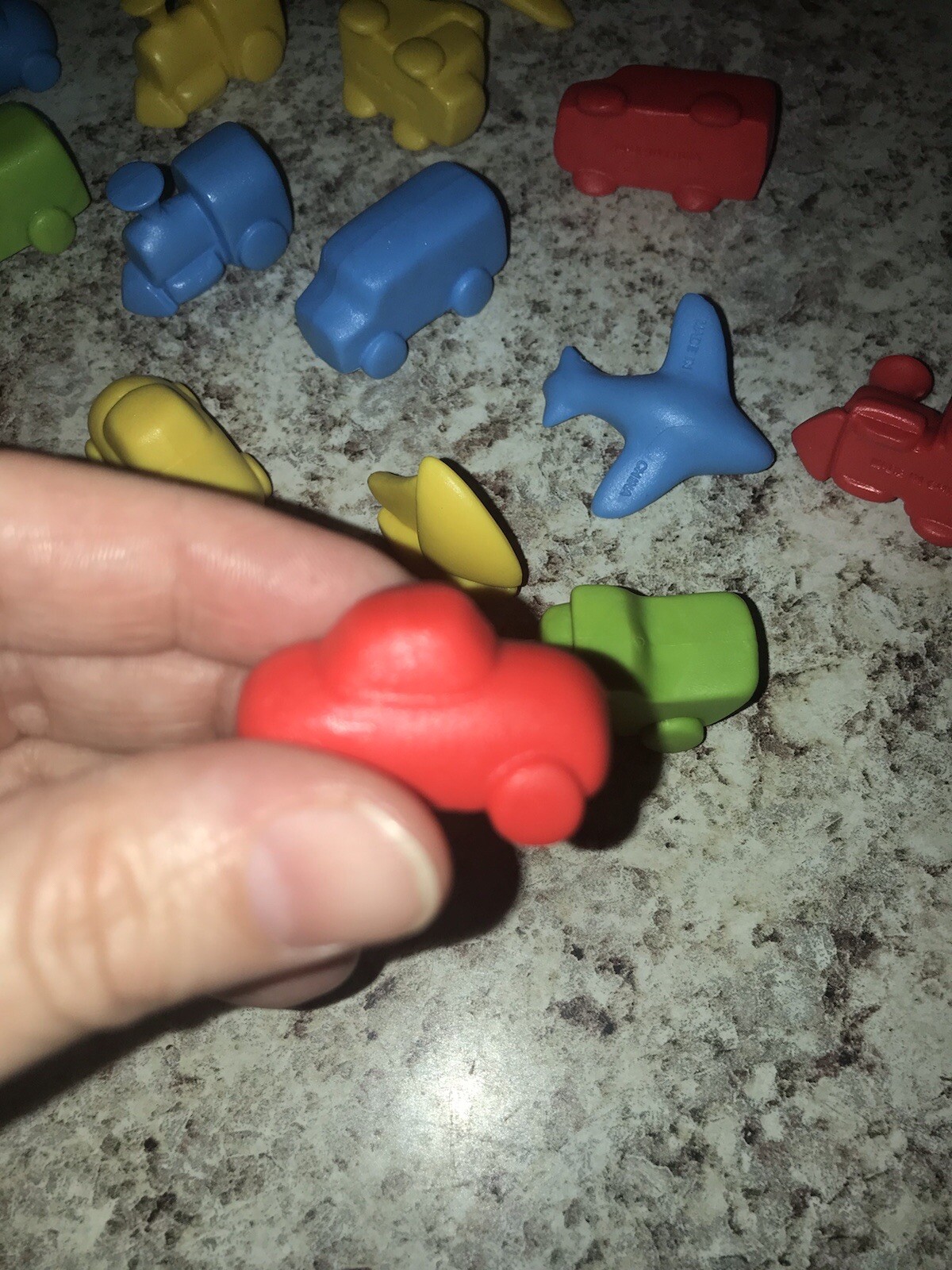 Montessori Manipulatives Transportation Counters Set Of 22 Primary Colors