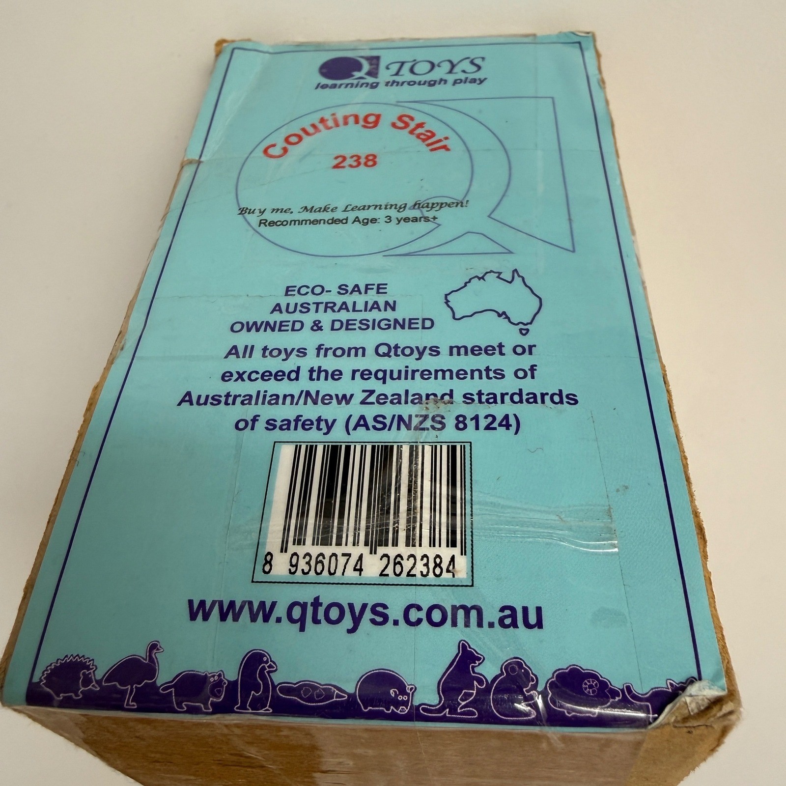 Qtoys Australia Wooden Counting Stair Educational Math Toy Montessori New