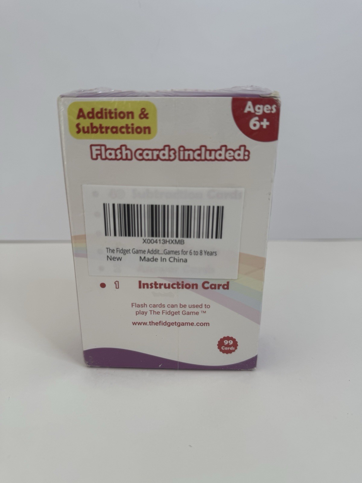 The Fidget Game Addition & Subtraction Grades 1 & 2 Math Flash Cards NEW SEALED