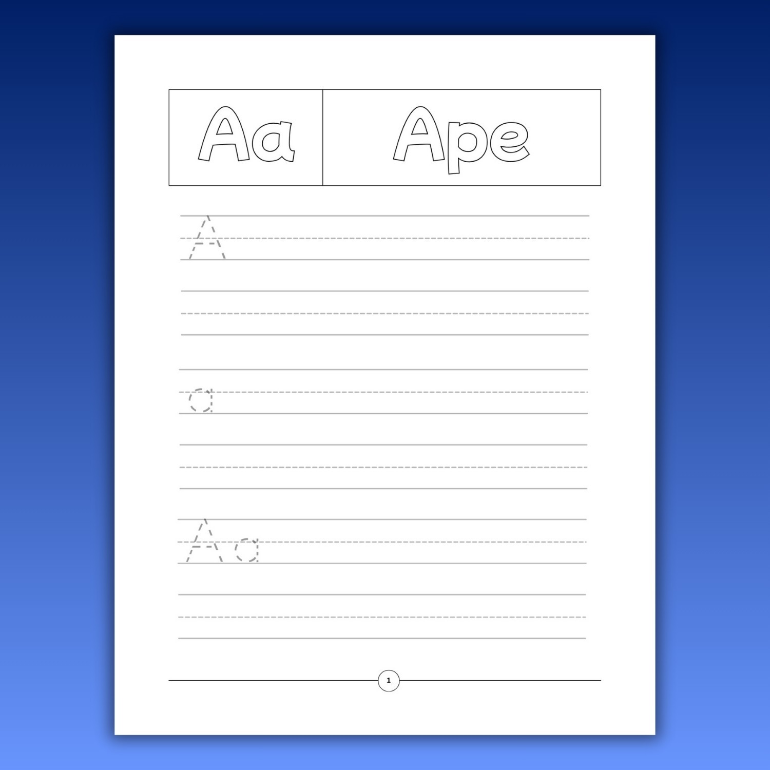 A-Z Alphabet Word Tracing Book | Letter Tracing & Writing Practice