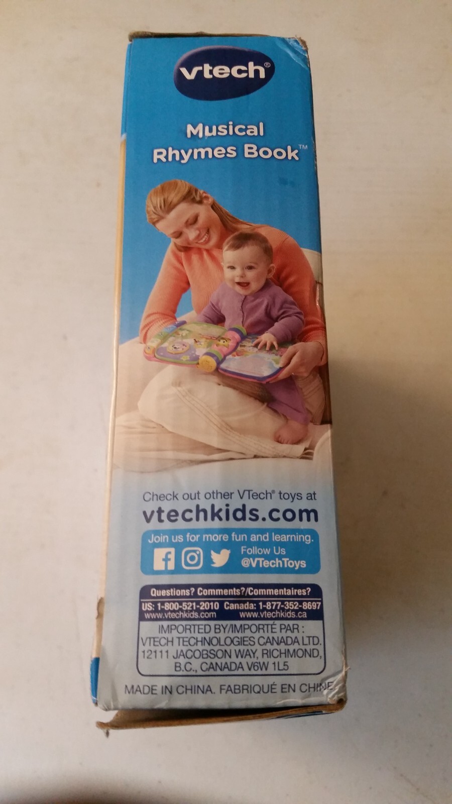 VTech 80166710 Musical Rhymes Book for Babies 6-36 Months New Very Good