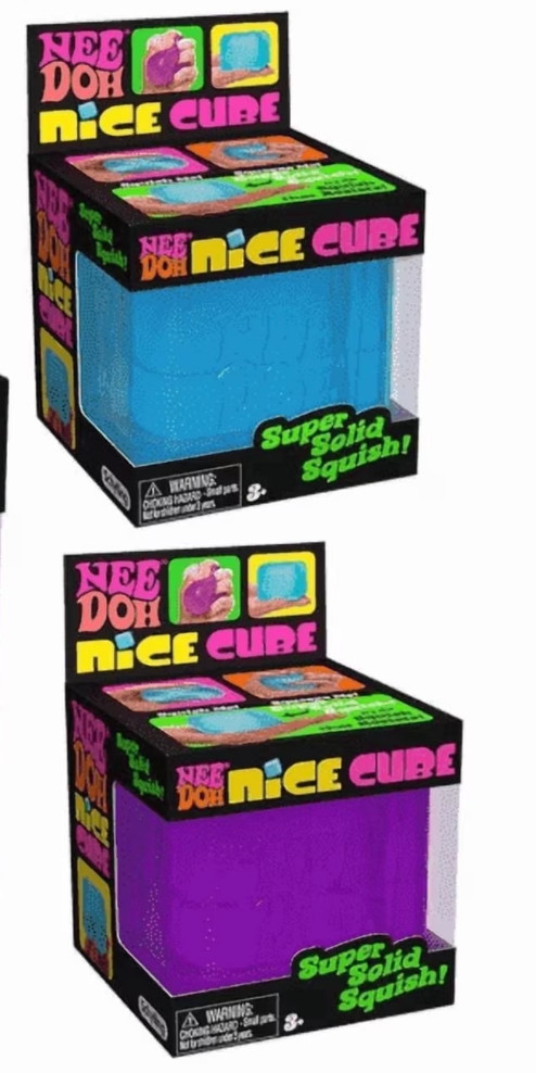 Nee Doh Nice Cube Authentic Random Colors NEW 2 Pack