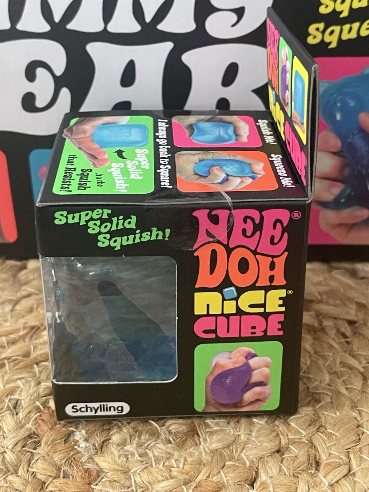 🔥NeeDoh Nice Cube – Super Solid Squish! (Blue)- AUTHENTIC-Original Size-NEW 👀